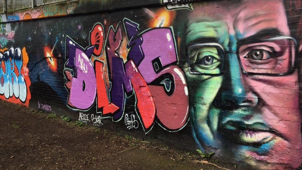 Graffiti of Stephen Hawking