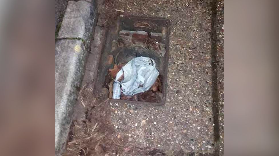 Missing drain cover