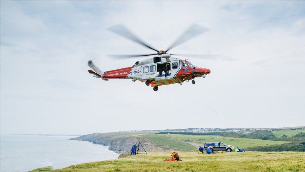 AW189 coastguard helicopter