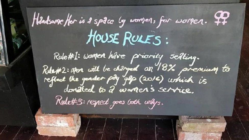 Vegan cafe's house rules