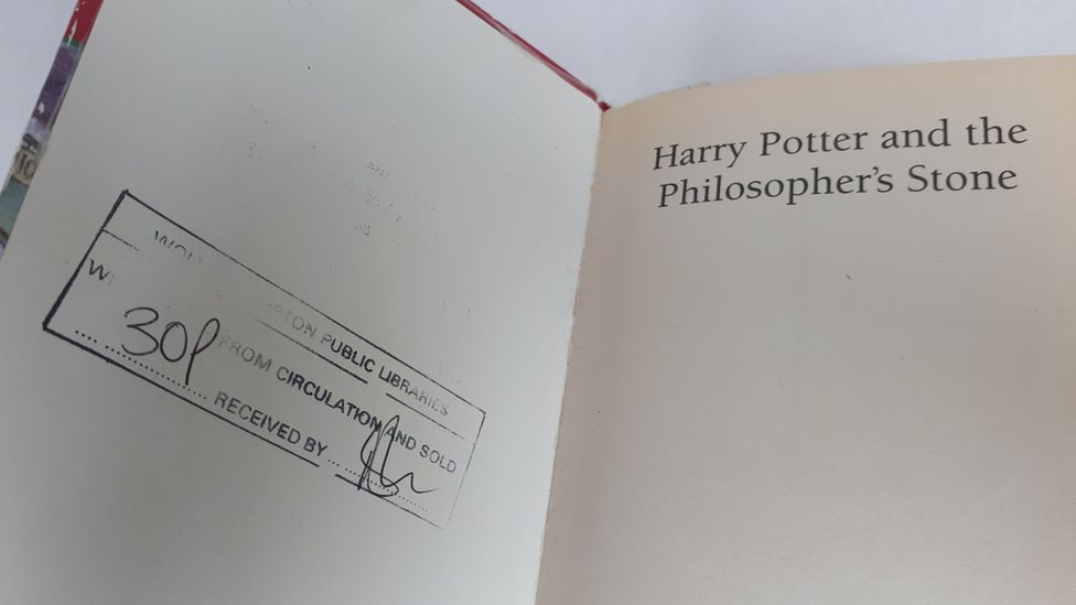 Copertina interna del libro di Harry Potter