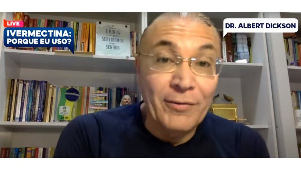 Dickson in a live video recommending ivermectin for Covid-19