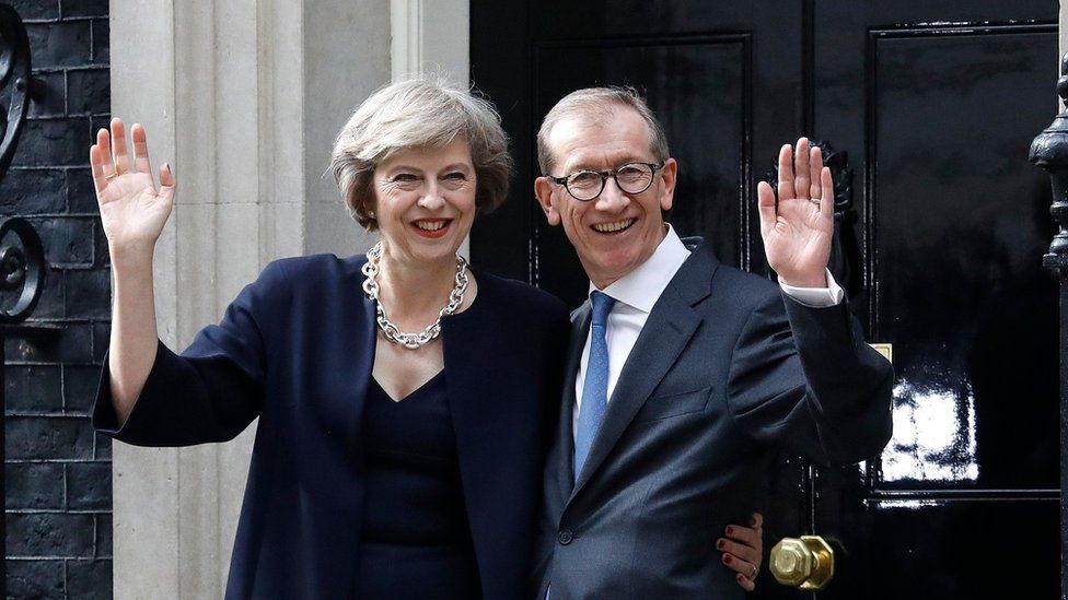 Theresa May and Philip May