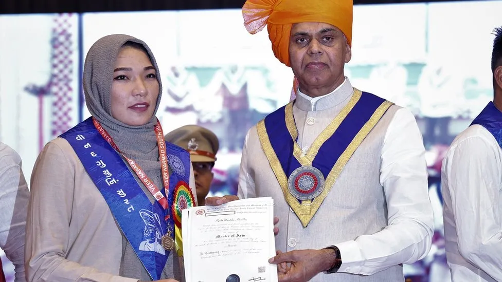 Razia Muradi: The Afghan woman who won university gold in India