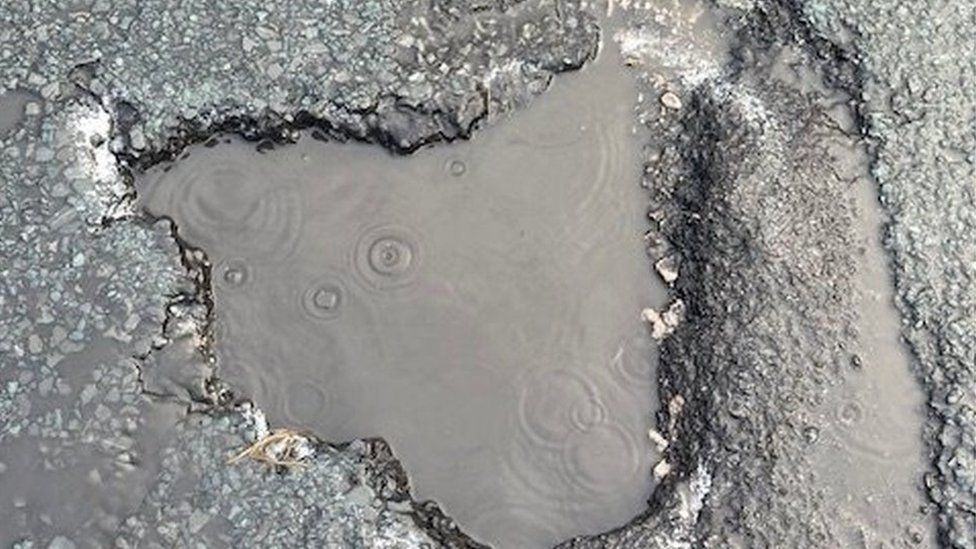 Ormskirk Road pothole