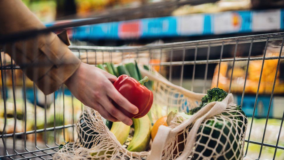 Eco Day Use Shopping Bag Vegetables Grocery Shopping Supermarket