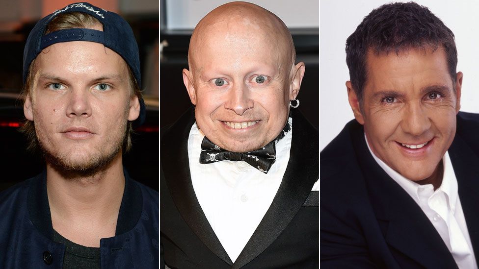Avicii, Verne Troyer and Dale Winton