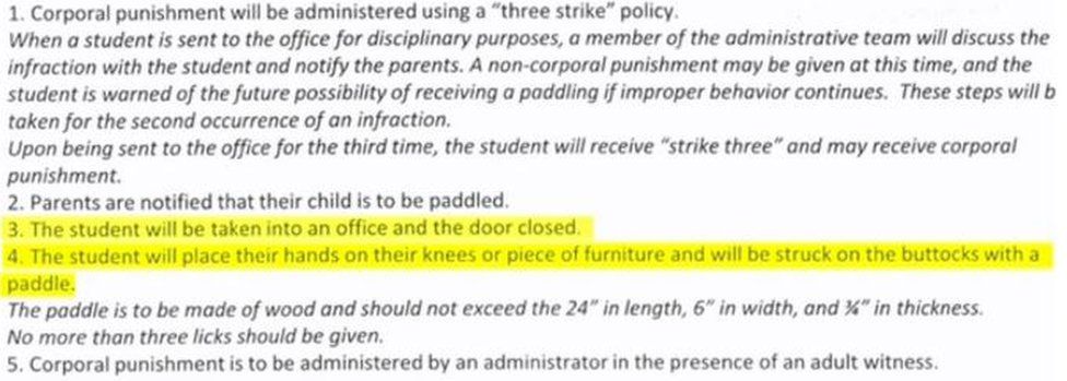 The school sent the policy guidelines to parents with a form asking for their consent