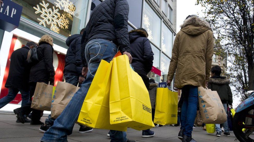 Shoppers on Oxford Street