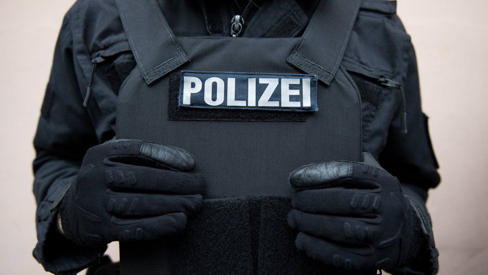 A German police body armour