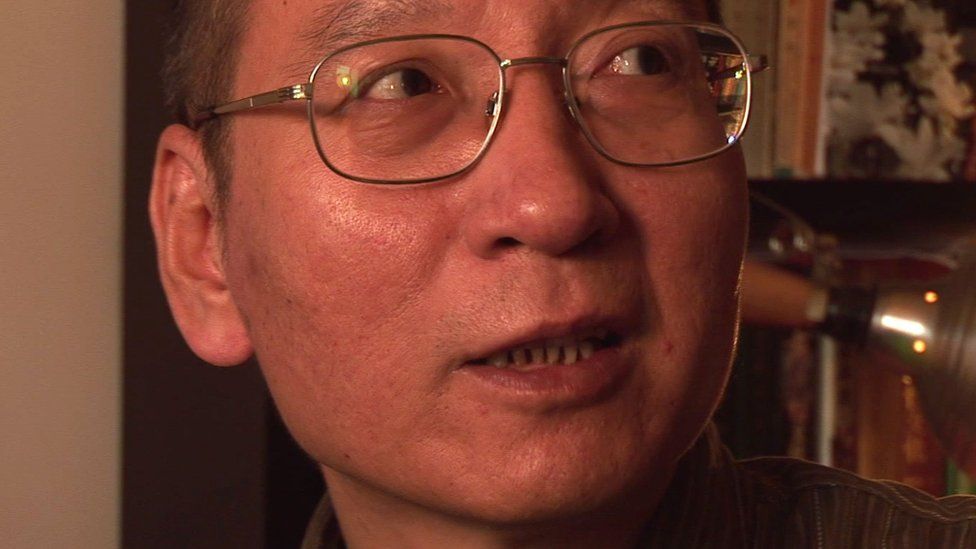 Activist Liu Xiaobo seen in a video from 2008