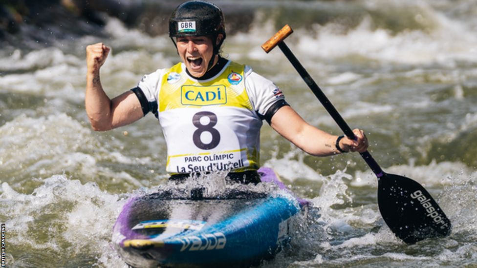 Canoe Slalom World Cup: Kimberley Woods wins C1 bronze in Spain - BBC Sport