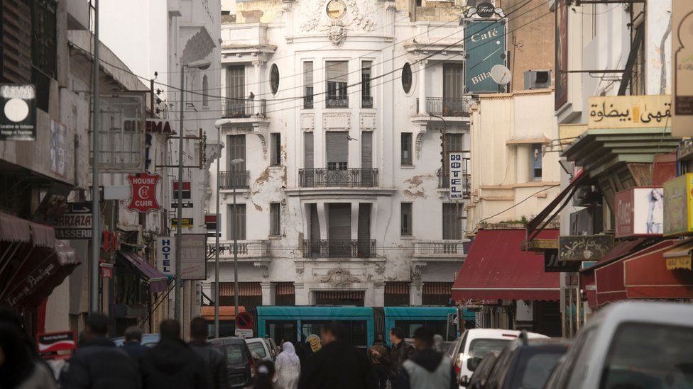 A street in Casablanca, Morocco
