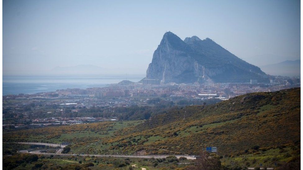 The rock in Gibraltar