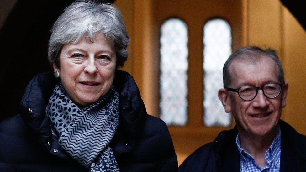 Theresa May with her husband Philip