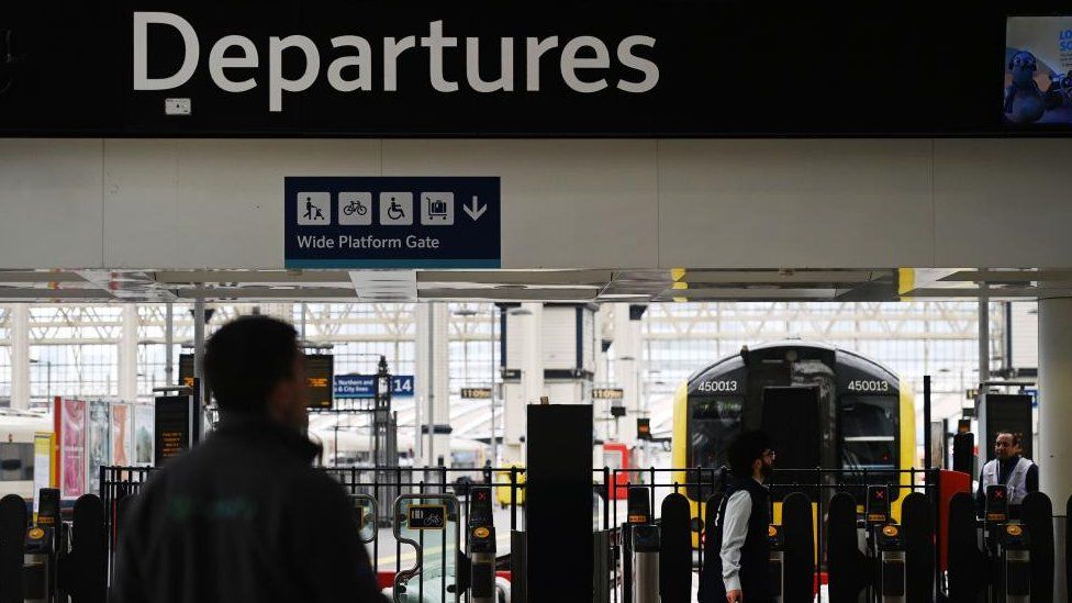 Commuters at Waterloo Station