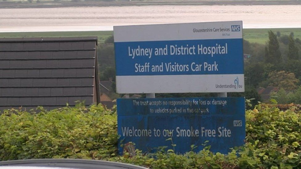 Lydney hospital sign