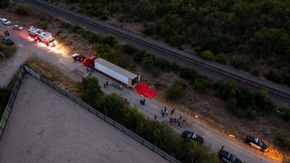 Truck near San Antonio