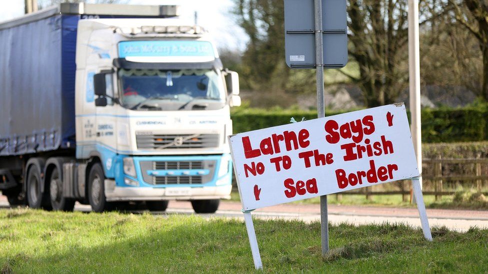 Brexit Council Defends Larne Port Brexit Staff Withdrawal Bbc News