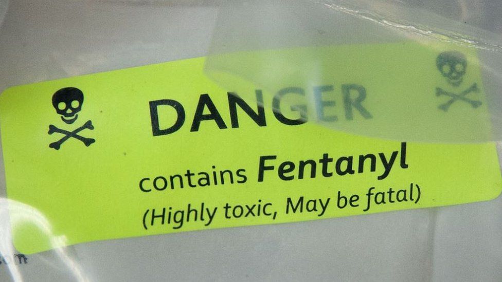 Fentanyl in a bag