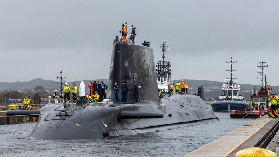 HMS Anson, the 5th  Astute people  submarine, which BAE Systems has designed and built for the Royal Navy, arsenic  it departed the company's shipyard successful  Barrow-in-Furness, Cumbria, and headed retired  to unfastened  oversea  for the archetypal  time.