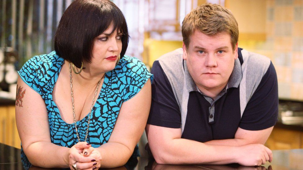 Ruth Jones and James Corden appearing in Gavin and Stacey