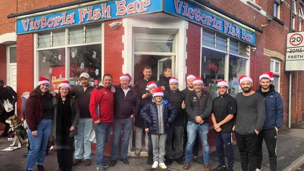 Staff at Victoria Fish Bar