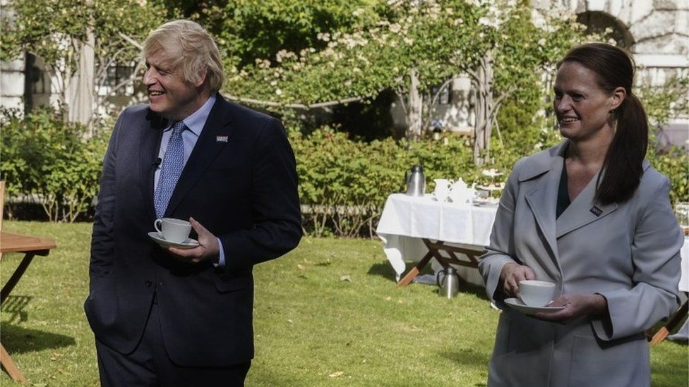 Boris Johnson and Jenny McGee