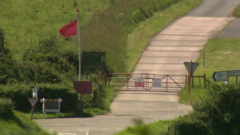 Castlemartin Range entrance