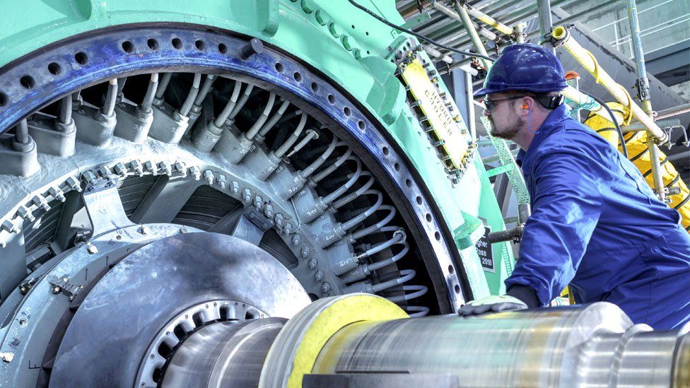 Worker at nuclear power plant