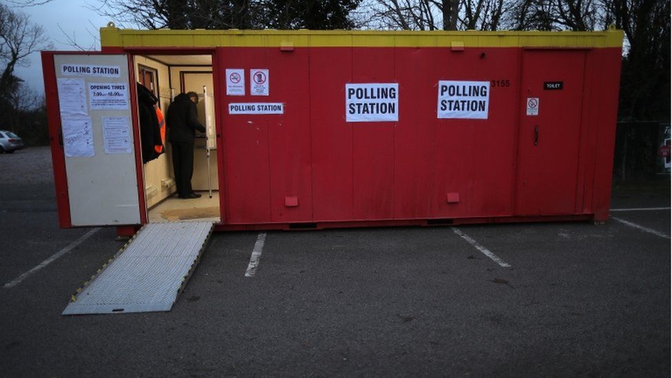 Polling station in Sleaford