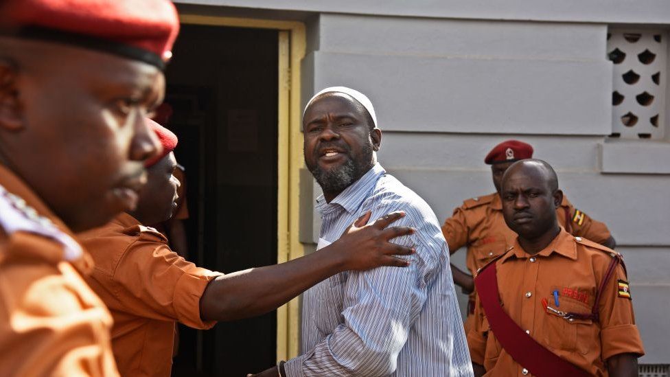 Man being escorted into court