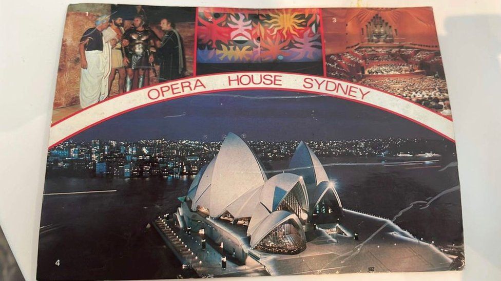 Postcard sent from Australia in 1981