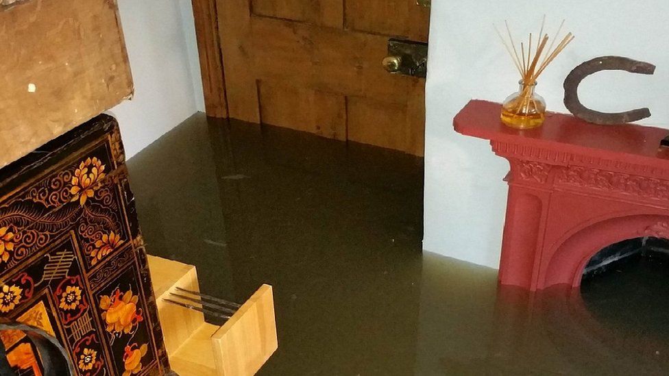 Siobhan Connor's house after new flooding