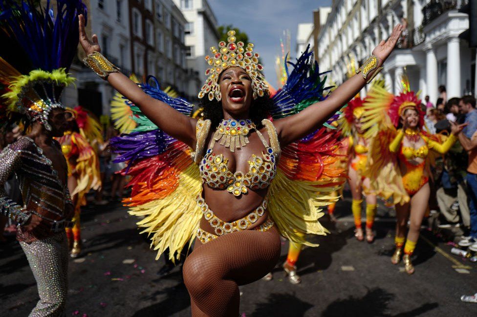 dancer at Notting Hill Carnival