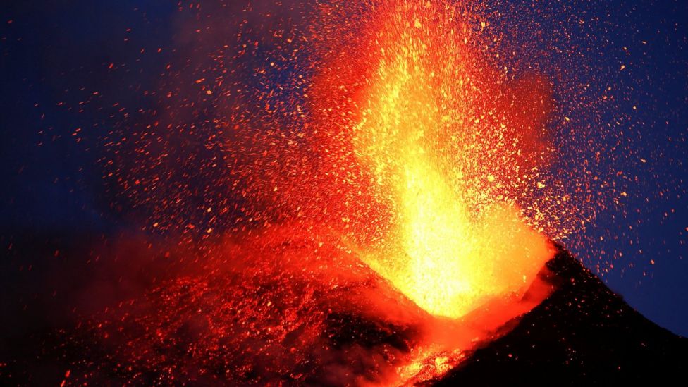 Sharkcano Nasa captures footage of underwater volcano eruption BBC