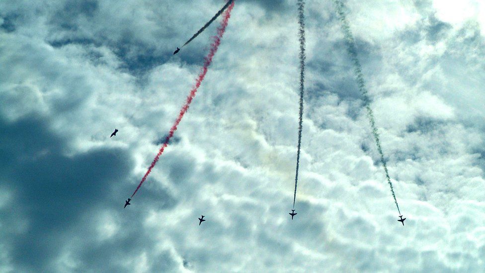 The Red Arrows at Clacton Airshow