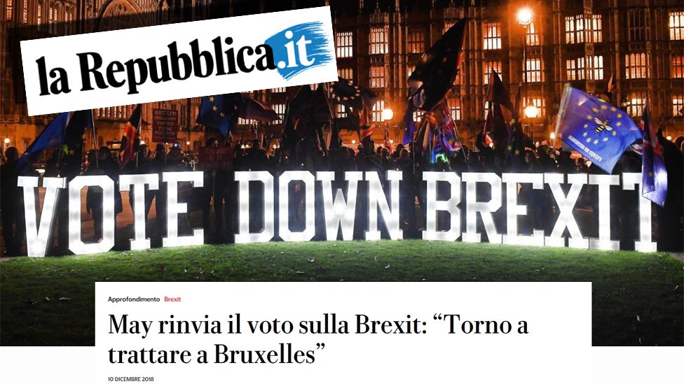 Screengrab from La Repubblica website