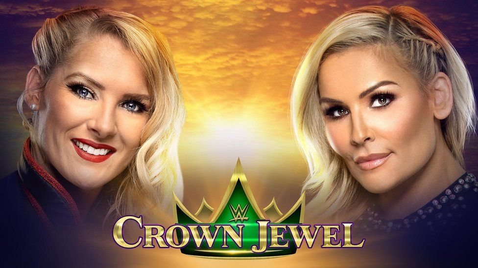 WWE promotional image showing Lacey Evans and Natalya