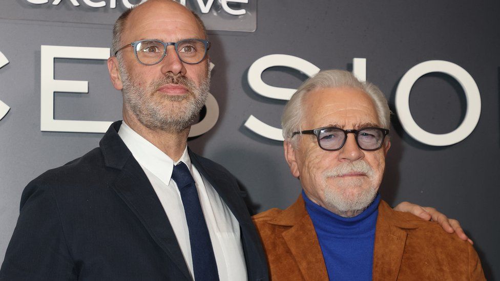 Jesse Armstrong and Brian Cox attending a screening of Succession season 4, at the British Museum in London. Picture date: Thursday March 23, 2023