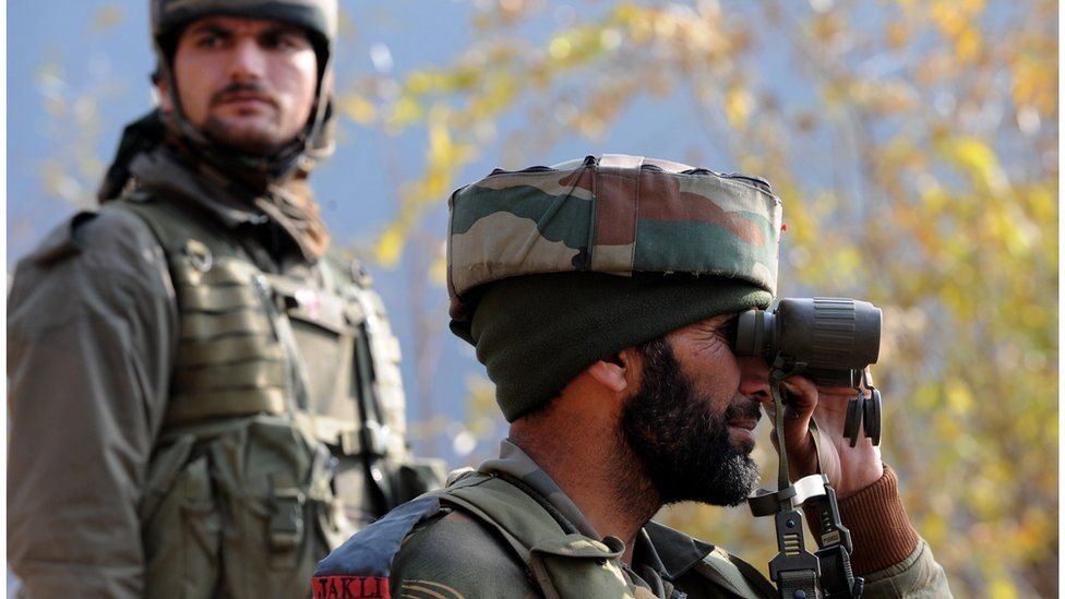 Indian troops in Kashmir