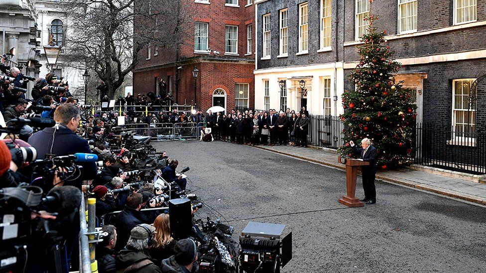 Press and media in Downing Street