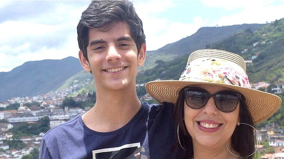Carolina lives in Brazil with her son, Arthur