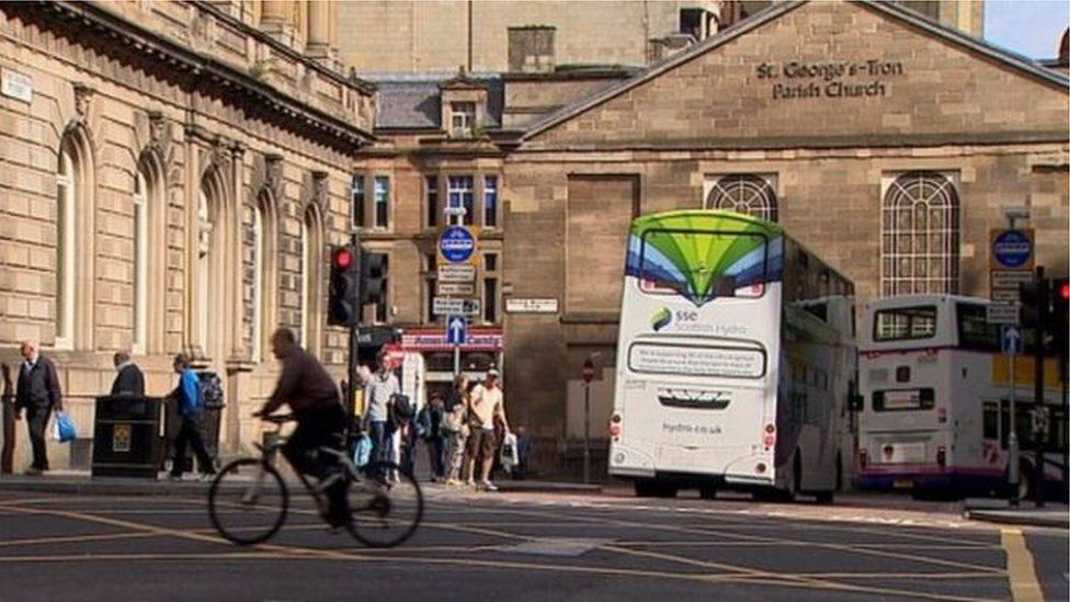 Glasgow bus lane