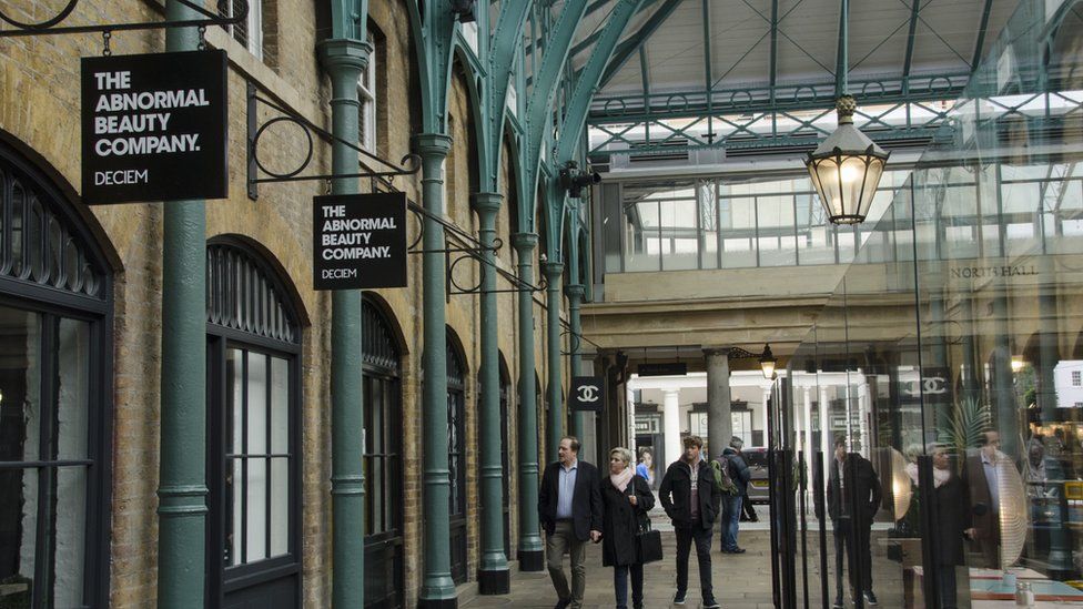 Deciem abnormal beauty company at the north hall of Covent Garden Market, London