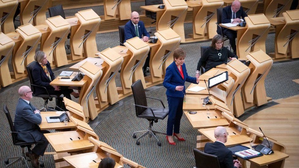 Nicola Sturgeon at Holyrood