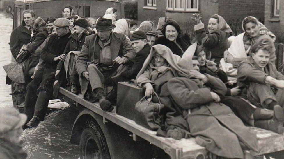 People being evacuated from their homes