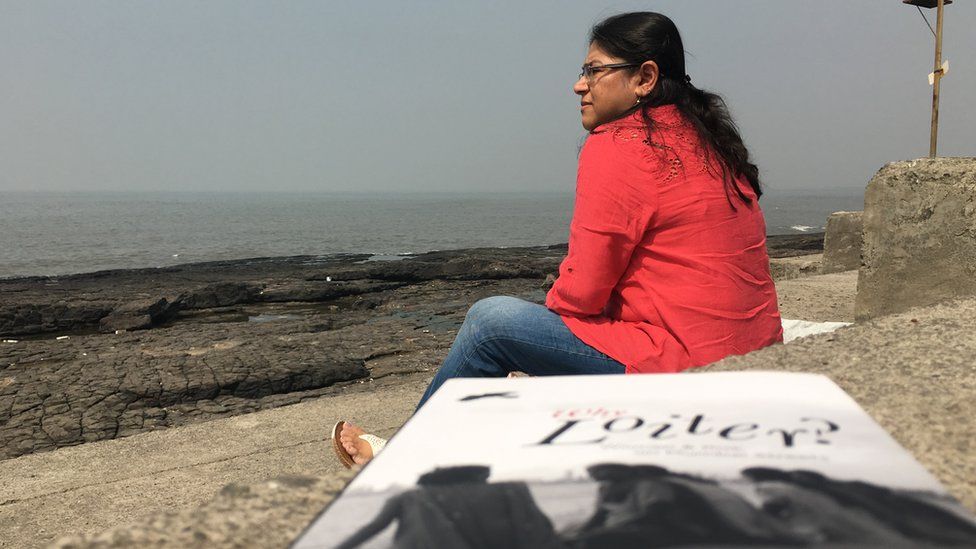 Author Sameera Khan at home in Mumbai