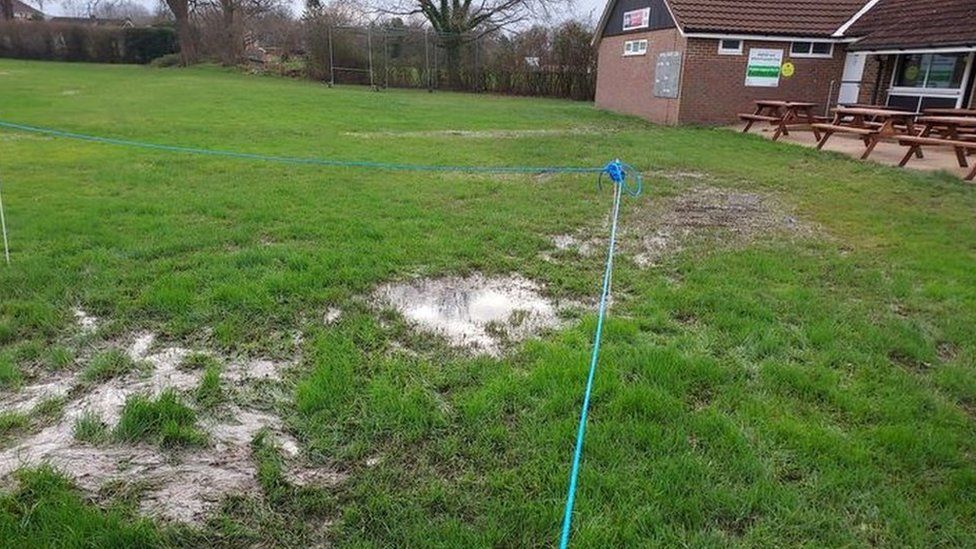 Sewage leaks on cricket pitches in Alfold, Surrey