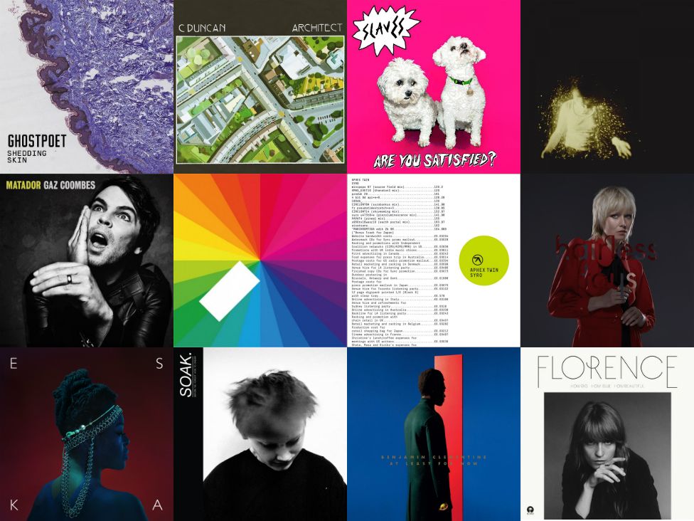 The 12 albums nominated for the 2015 Mercury Prize